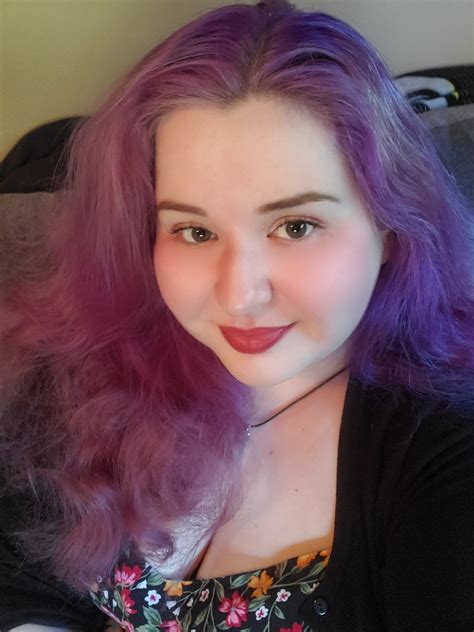 Even With My Hair Starting To Fade The Purple Color Makes Me Feel So Pretty 🥰 Rhairdye