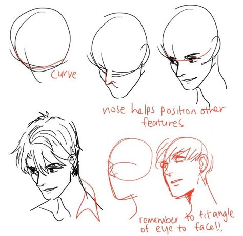 Simple Head Drawing People Face Drawing Art Reference