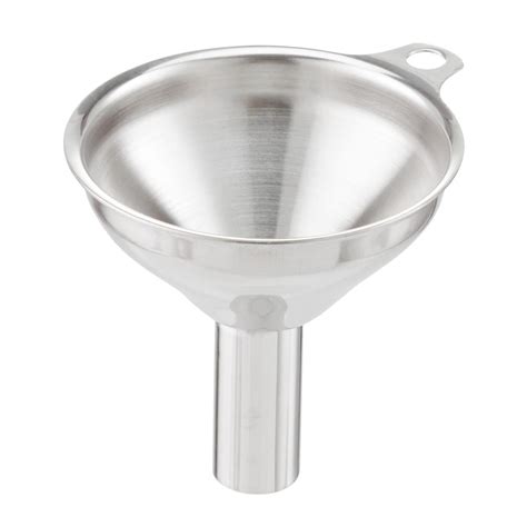 Lakatay stainless steel funnel with handle and strainer filter 08. Stainless Steel Spice Funnel | The Container Store