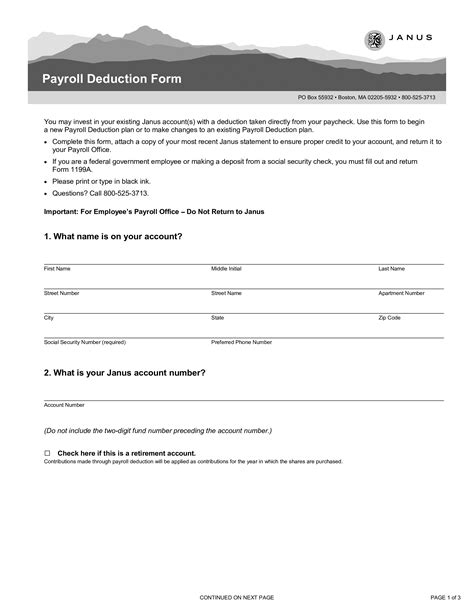 Printable Payroll Deduction Form Template Printable Templates Free