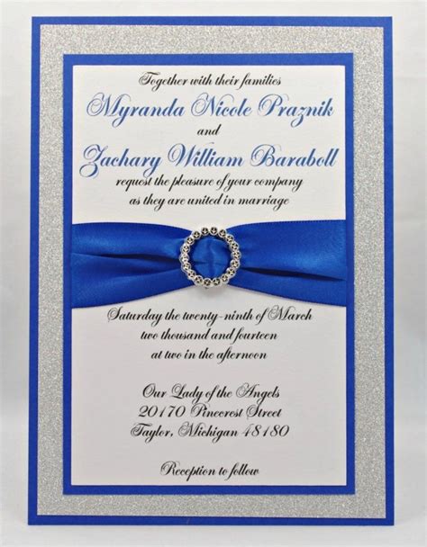 Royal blue matte pocket fold invites. 32+ Inspiration Image of Royal Blue And Silver Wedding ...