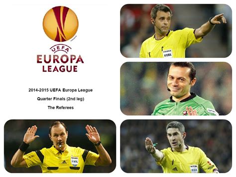 For faster navigation, this iframe is preloading the wikiwand page for category:euroleague referees. FIFA Referees News: 2014-2015 UEFA Europa League - Quarter ...