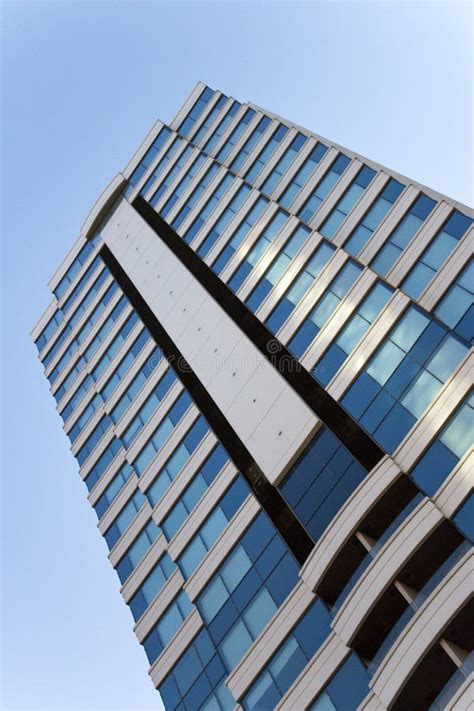 Big Plaza Apartment Blue Glass Windows Stock Image Image Of Facade