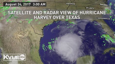 Time Lapse Of Radar Satellite Rainfall Totals As Hurricane Harvey Hit