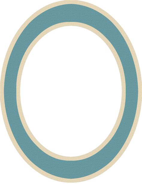 Free Blue Oval Digital Scrapbook Frame Element 45 | Scrapbook frame