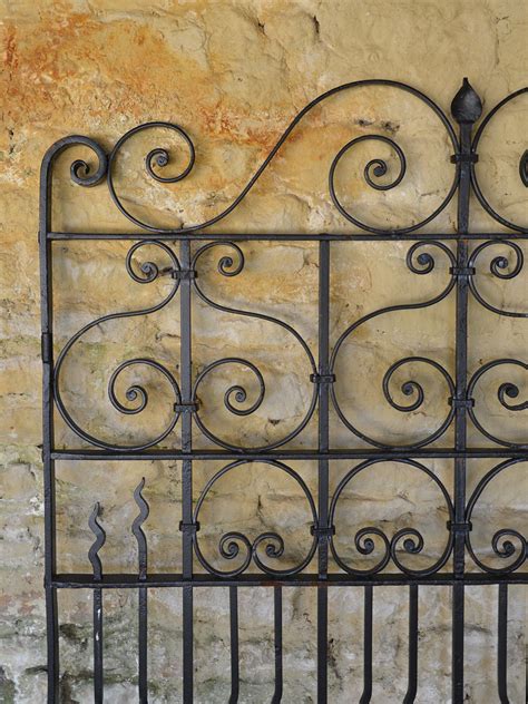 A Large Single Wrought Iron Garden Gate Architectural Heritage