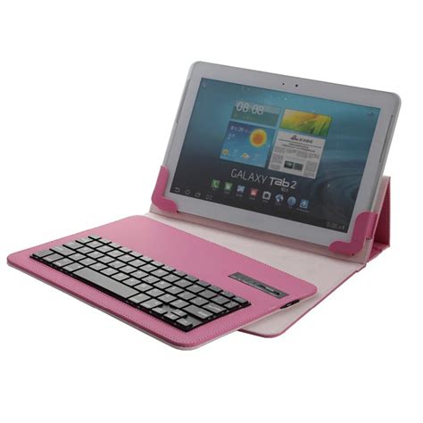 2016 Newly Removable Bluetooth Keyboard Portfolio Leather Case Stand