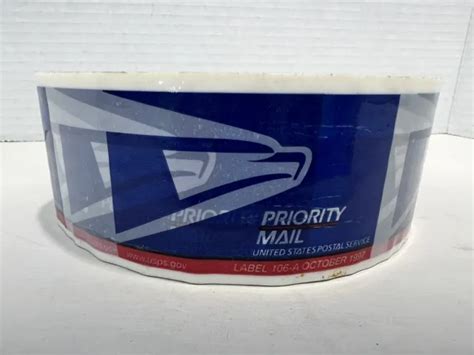 VTG PRIORITY Mail Packing Tape Rare Eagle USPS Logo Unused PicClick