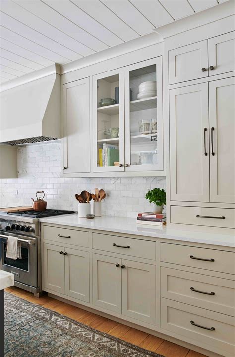 Our Favorite Cabinet And Hardware Pairings — W Design Greige Kitchen