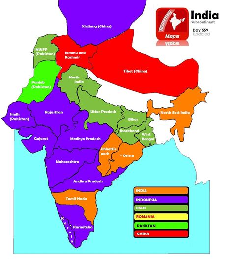 Original India Map