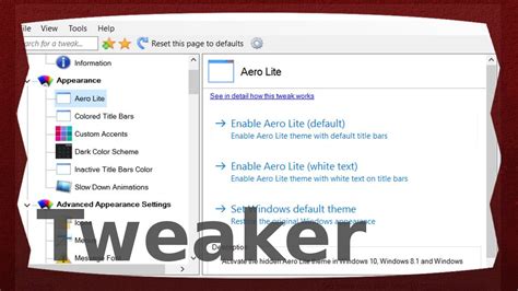 Winaero Tweaker - Vorstellung | Tutorial | Techversum #3 ...