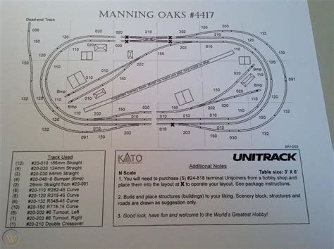 N Gauge Kato Unitrack Manning Oaks 4417 Complete Layout 1811777092