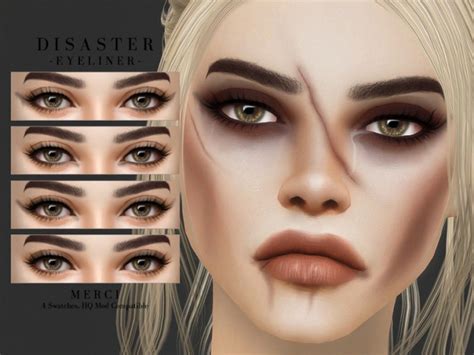 Disaster Eyeliner By Merci At Tsr Sims 4 Updates