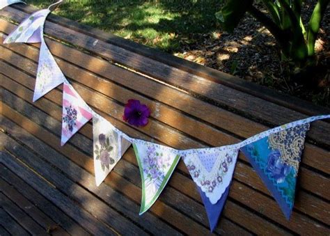 Vintage Wedding Bunting Each Flag Is Hand Crafted With Vintage Fabric
