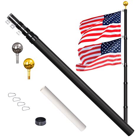 Buy Wevalor Ft Telescopic Pole Kit Adjustable Heavy Duty Aluminum In