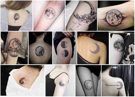 25 Meaningful Half And Full Moon Tattoo Designs Full Moon Tattoo