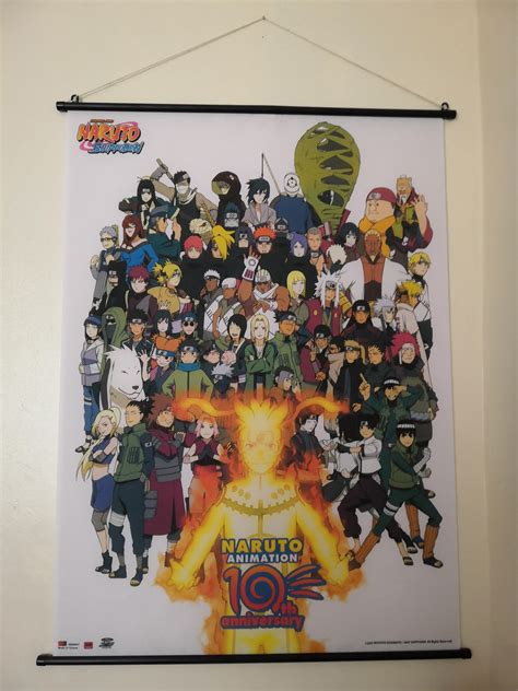 My Naruto Wall Scroll Who Is Your Favourite Character Pictured Rnaruto