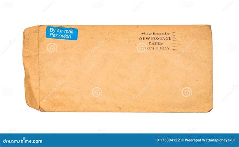 Old Brown Envelope Stock Photo Image Of Border Condition 175304122