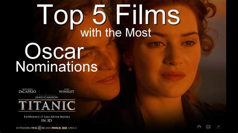 Top Films With The Most Oscar Nominations Youtube