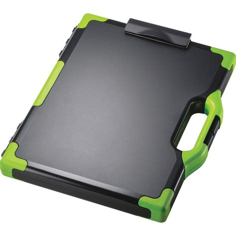 Officemate Carry All Clipboard Storage Box Letterlegal Size Black