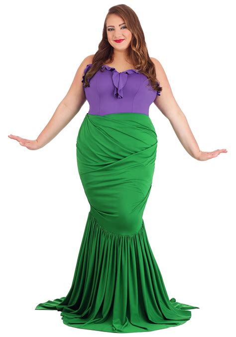 Plus Size Womens Undersea Mermaid Costume