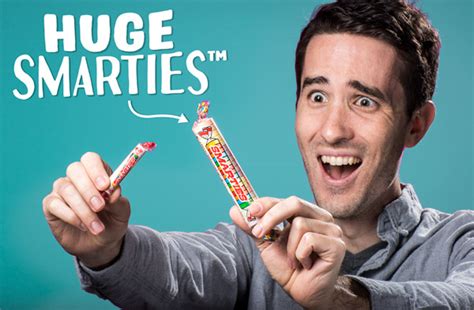 Giant Smarties: Super-sized sweet treat.