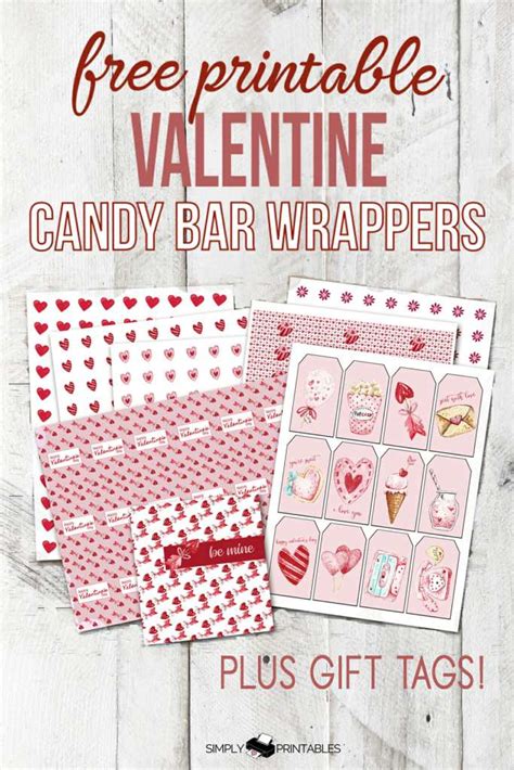 Free Valentine Candy Bar Wrappers And More
