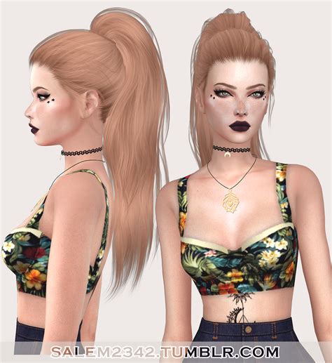 The Sims 4 Cc Tumblr Hair Thinghon