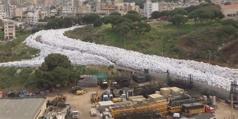 River Of Garbage In Beirut Lebanon Business Insider