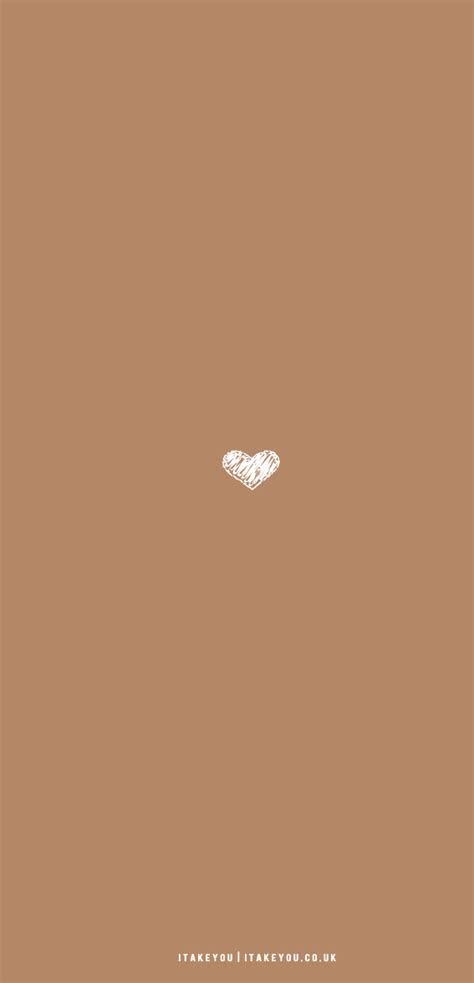 Wallpaper Brown Heart MyWeb