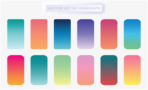 Colorful Gradient Backgrounds In Trendy Neon Colors 3261613 Vector Art