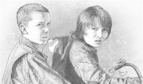 Stranger Things: Eleven and Mike by staino on DeviantArt