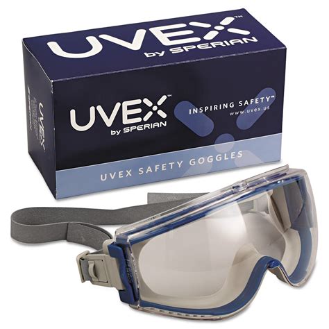 Honeywell Uvex Stealth Safety Goggles Teal Frame Clear Lens