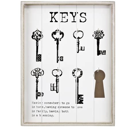 Keys Hanging Wall Plaque