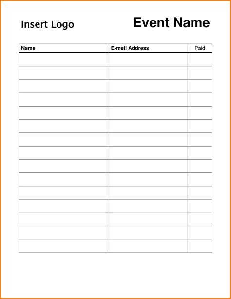 event sign  sheet template charlotte clergy coalition