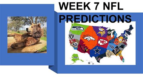 Week 7 Nfl Predictions Youtube