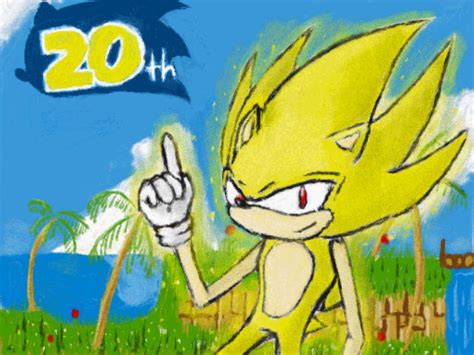 20th Anniversary Super Sonic By Luke Ario On Deviantart