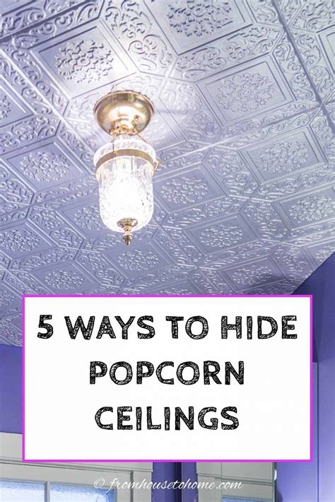 They were installed for their acoustic benefits, but unfortunately, many find them to be an ugly eyesore. How To Cover Popcorn Ceilings (5 easy ways) | Covering ...