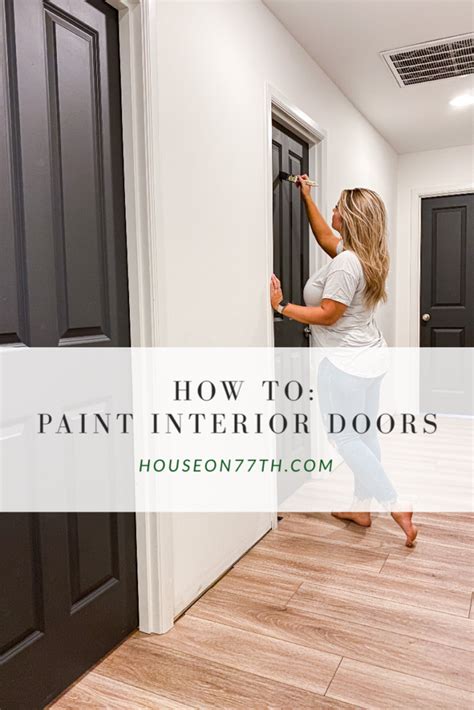 How To Paint Interior Doors Painted Interior Doors Black Interior