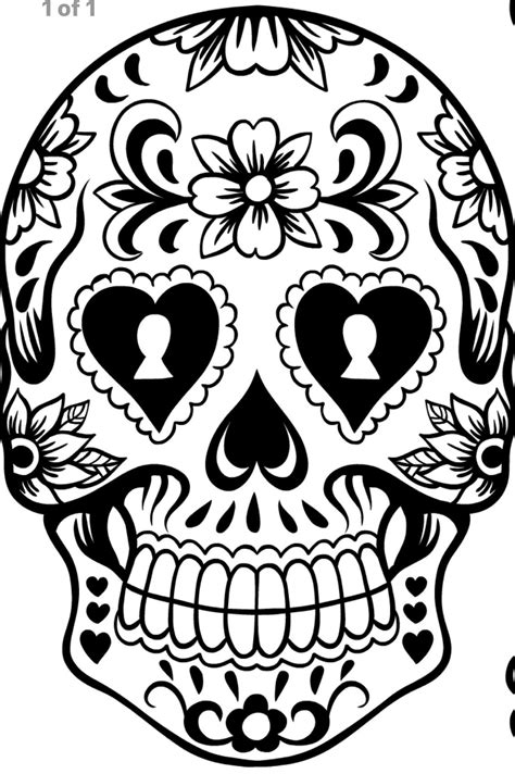 Horror background with skull,candles and cat. SKULL TEMPLATE | Skull coloring pages, Skull, Coloring pages