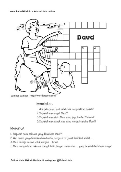 15 Puzzle Teka Teki Silang Alkitab Untuk Anak Sekolah Minggu - evofff LOL