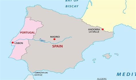 Complete o mapa mais rápido e ganho o maior. Mapa de Portugal e Espanha - Europa Destinos