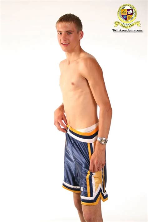 Blond Teenage Latvian Hunk Poses In His Basketball Uniform Pics