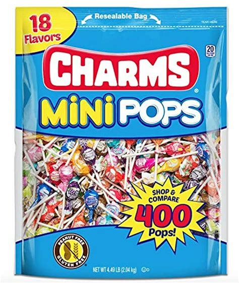 Tootsie Roll Charms Mini Pops 18 Assorted Lollipop Flavors With