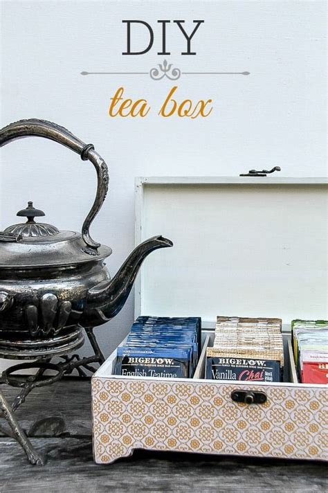 So i decided to make one and show you how easy it is to save up to 20 and have your tea bags organized. DIY tea storage box I have so many kinds of teas and tea boxes that this would definately ...