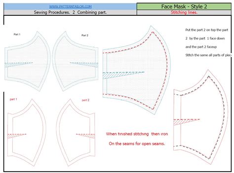 Face mask pattern (pdf file) ==important note== don't print the pdf pattern from the browser as the size might not be correct. Medical Face Mask Standard Size SML PDF Easy To Sewing | Printable Face Mask Pattern