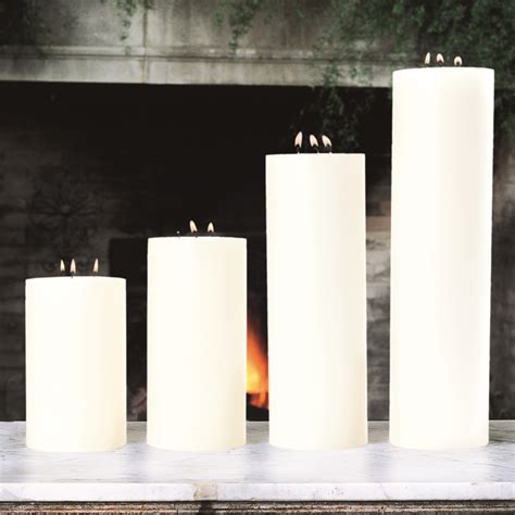 3 Wick Pillar Candle Unscented 5