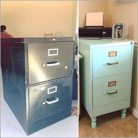 Painting a metal file cabinet. 188+ metal file cabinet makeover 22 | File cabinet ...