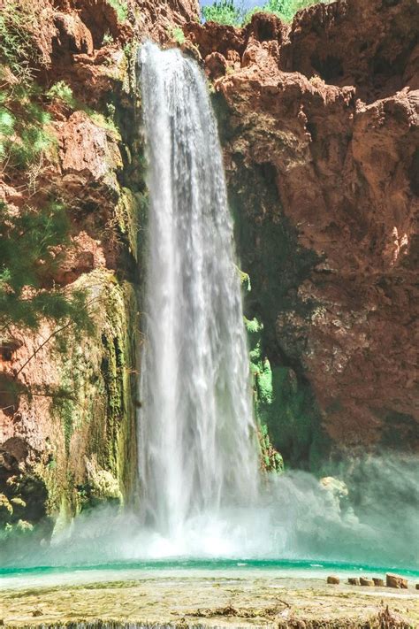 Mooney Falls Havasupai Falls Grand Canyon Arizona Havasupai Falls
