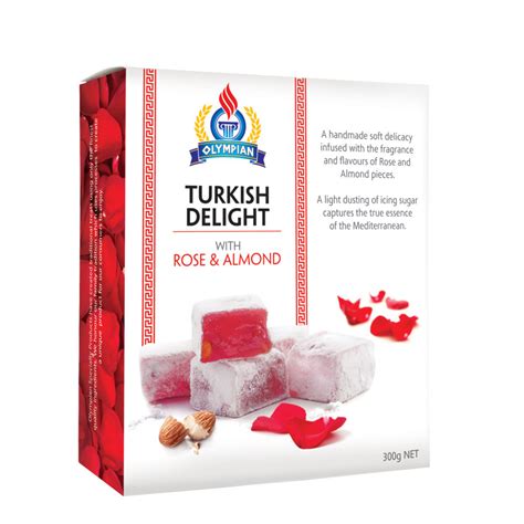 Turkish Delight Rose Almond Olympian Foods